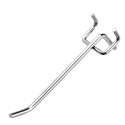 Made In India 30 x 4.5 cm Single-Sided Hook For Supermarket Shelves - Set of 5