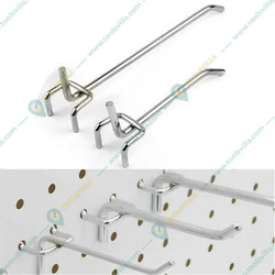 Made In India 30 x 4.5 cm Single-Sided Hook For Supermarket Shelves - Set of 5 
