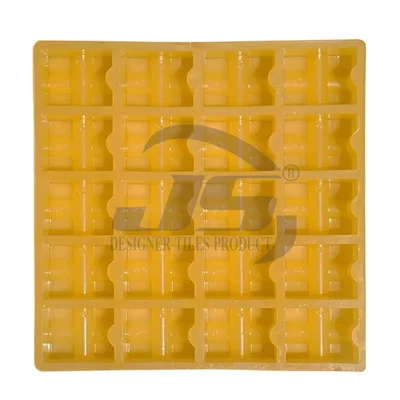 JS Designer 20,25,45 mm Rubber Cover Block Mould, 20 Cavity PVC Mould for Slab/Beam/Column