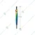 Made in India 21 Inch Multi-Color Rainbow Rain Umbrella