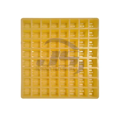 JS Designer 35 x 34 x 4 cm. Rubber Cover Block Mould 20 mm (64 Cavity)