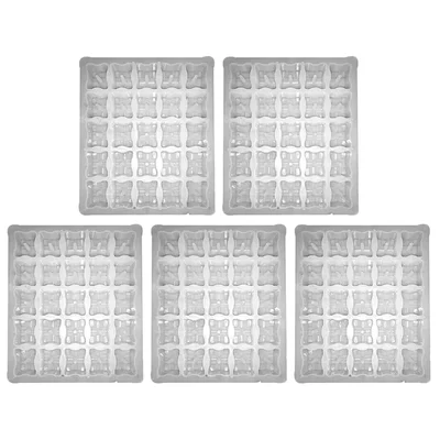 JS Designer 27 x 27 x 2.5 Cm Plastic Cover Block Mould 20,25,40,50mm (Pack of 5)