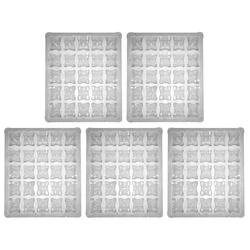 JS Designer 27 x 27 x 2.5 Cm Plastic Cover Block Mould 20,25,40,50mm (Pack of 5)