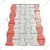 JS Designer Plastic Paver Block Mould I-Shape (Pack of 5) (25 x 12.5 x 2.5 cm)