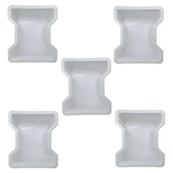 JS Designer Plastic Paver Block Mould I-Shape (Pack of 5) (25 x 12.5 x 2.5 cm)
