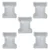 JS Designer Plastic Paver Block Mould I-Shape (Pack of 5) (25 x 12.5 x 2.5 cm)
