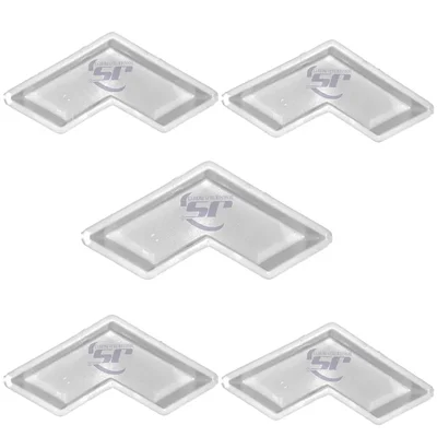 JS Designer 13 x 6 cm Plastic Paver Block Mould V-Shape (Pack of 5)