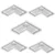 JS Designer 13 x 6 cm Plastic Paver Block Mould V-Shape (Pack of 5)