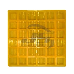 JS Designer 25 x 25 x 3 Cm, 22 mm Rubber Cover Block Mould, 36 Cavity 