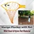 2 Pcs Mango Plucker with Net (Mild Steel & Nylon Net Material),Fruit Harvester, Garden Tool with 5-7 Kg Holding Capacity