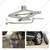 Heavy Duty 1 Ton Iron Silver Manual Scissor Jack With Handle for Hatchback Cars, Auto Rickshaws - Maximum Lifting Height 300 mm