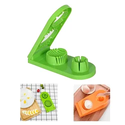 Premium Plastic Manual/Hand Operated 2 in 1 Double Cut Boiled Egg Cutter Machine