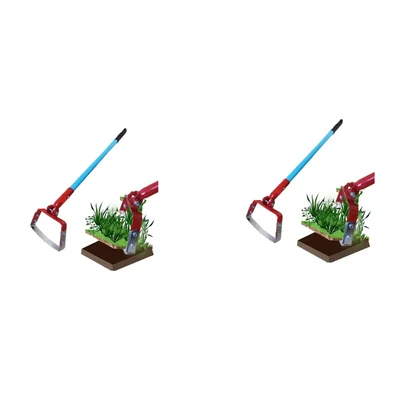 Heavy Duty 6 inch Manual Weeder, Stirrup Hoe with Handle with 4.3 Feet Handle for Agriculture(Pack Of 2)