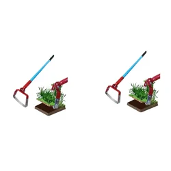 Heavy Duty 6 inch Manual Weeder, Stirrup Hoe with Handle with 4.3 Feet Handle for Agriculture(Pack Of 2)