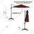 Premium Quality 9 Feet Maroon Out Door Cantilever Pole Umbrella For Multipurpose Uses