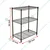 Rackwell 36 x 30 x 15 Inches 3-Shelves Mild Steel Black Coated Boltless Rack For Multipurpose Uses