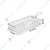 Mini Rectangular Fish and Chip Serving Basket with S.S. Body (21.5x11x3.5cm)