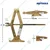 Motrika 1 Ton Scissor jack for Hatchback Cars, Auto Rickshaws - Maximum Lifting Height 279 mm