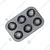 Pack of 5 Non-Stick Metal Shell 6 Slot Muffins Cupcake Pancake Baking Moulds