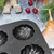 Pack of 5 Non-Stick Metal Shell 6 Slot Muffins Cupcake Pancake Baking Moulds