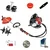 Heavy Duty 2 Stroke 52cc 5 in 1 Multi Attachment Backpack Brush Cutter With Round & Flat Tiller Attachment