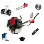 Sidepack 2 Stroke 52cc Multi Attachment Brush Cutter With Chainsaw & Flat Tiller Attachment