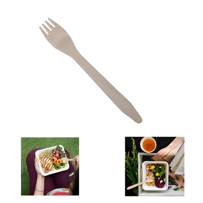200 Pcs, Disposable Wooden Fork for Indoor and Outdoor Events