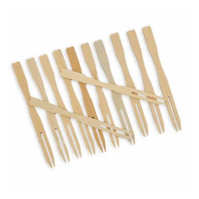 350 Pcs, 3 Inch Disposable Wooden Fruit Fork Sets for Snacks, Appetizers, and Desserts
