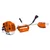 NCH 520 2 Stroke 52 CC Sidepack Petrol Brushcutter for Cutting Dense Undergrowth and Unwanted Weeds, Pruning Trees