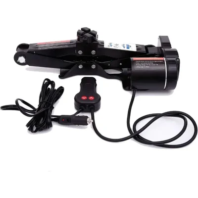 HARTLEY  2 Ton 12V Electric Scissor Jack for Car Tire Change and Road Emergencies