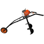 Natraj 2 Stroke 63 CC Petrol Engine Trolley Earth Auger Machine With 12 Inch Drill Bit, AS-630
