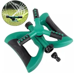 OUTO Garden Sprinkler 360° Rotation Automatic 3 Arm Rotating Water Sprinklers 1 L Hose-end Sprayer (Pack of 1)