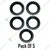 Oil Seal(Pack Of 5), For 4 stroke 9 HP (177F) Petrol Power Tiller / Cultivator, 177F-006