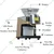 SEEDS2OIL Multi Oil Seeds Press/Expeller Machine 450W, 3-5 Kg/hr Input Capacity