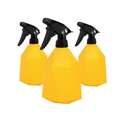 Oriley Manual Garden Spray Water Pressure Pump Water Bottle with Nozzle 0.5 L Hand Held Sprayer (Pack of 3)