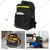 PAHAL Heavy Duty Fabric Tool Bag Back Pack for Electrician, Technician, Service Engineer (Yellow, Black)