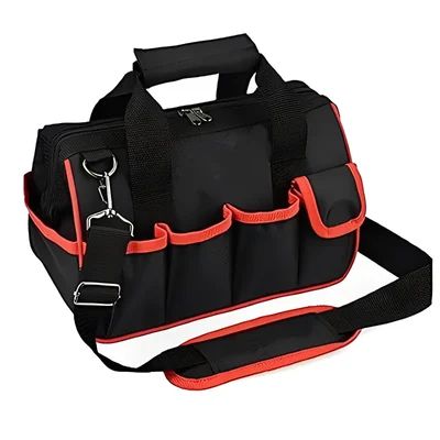 Pahal Nylon Portable Tool Bag (Red, Black)