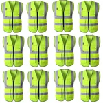Payuh Jumbo Reflective Safety Vest/Jacket With 2" Reflective Tape, 130 GSM, 1 Pen Holder