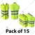 Payuh Classic Pack of 15 Reflective Safety Vest/Jacket With 2" Reflective Tape, 180 GSM, With Collar
