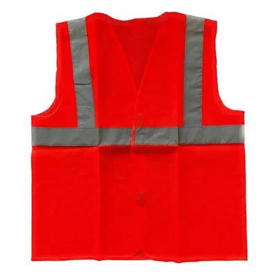 Payuh Economy Reflective Safety Vest/Jacket With 2" Reflective Tape, 60 GSM(Pack-1)