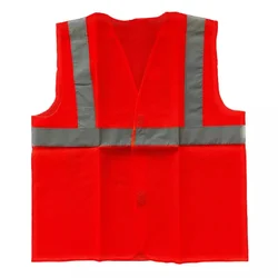 Payuh Economy Reflective Safety Vest/Jacket With 2" Reflective Tape, 60 GSM(Pack-1)