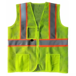 Payuh Executive Reflective Safety Vest/Jacket With 3" Reflective Tape, 120 GSM, 1 ID Pocket(Pack-1)