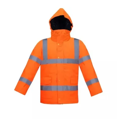 Payuh Heavy Duty Safety Vest/Jacket With 2" Retro Reflectors, V Neck For Winter