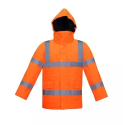 Payuh Heavy Duty Safety Vest/Jacket With 2" Retro Reflectors, V Neck For Winter