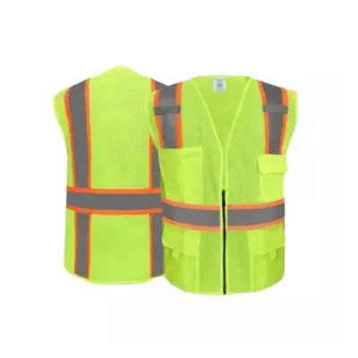 Payuh Sigma High Visibility Reflective Safety Vest/Jacket With 3" Reflective Tape, With Flap Pockets(Pack-1)