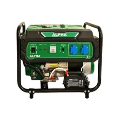 ALPHA 3KVA Single Phase Recoil and Electric Start Portable Petrol Generator