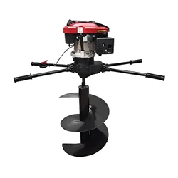 Heavy Duty 4 stroke, 196 cc Earth Auger / Post hole digger Machine with 16 inch Auger Bit