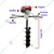 Heavy Duty 4 stroke, 196 cc Earth Auger / Post hole digger Machine with 10 inch Double Spiral Auger Bit