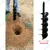Heavy Duty 4 stroke, 196 cc Earth Auger / Post hole digger Machine with 10 inch Double Spiral Auger Bit