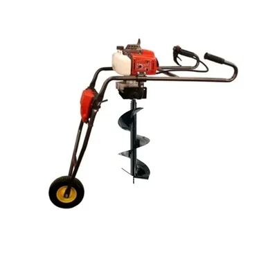Sprayman 68 CC Petrol Trolley Earth Auger with 12 Inch Bit | 2 Stroke Post Hole Digger SEA-7000T
